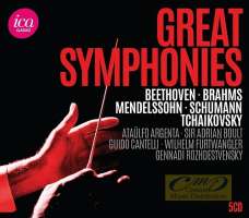 Great Symphonies - Beethoven/ Tchaikovsky /Prokofiev/ Brahms/ Schumann/ Mendelssohn